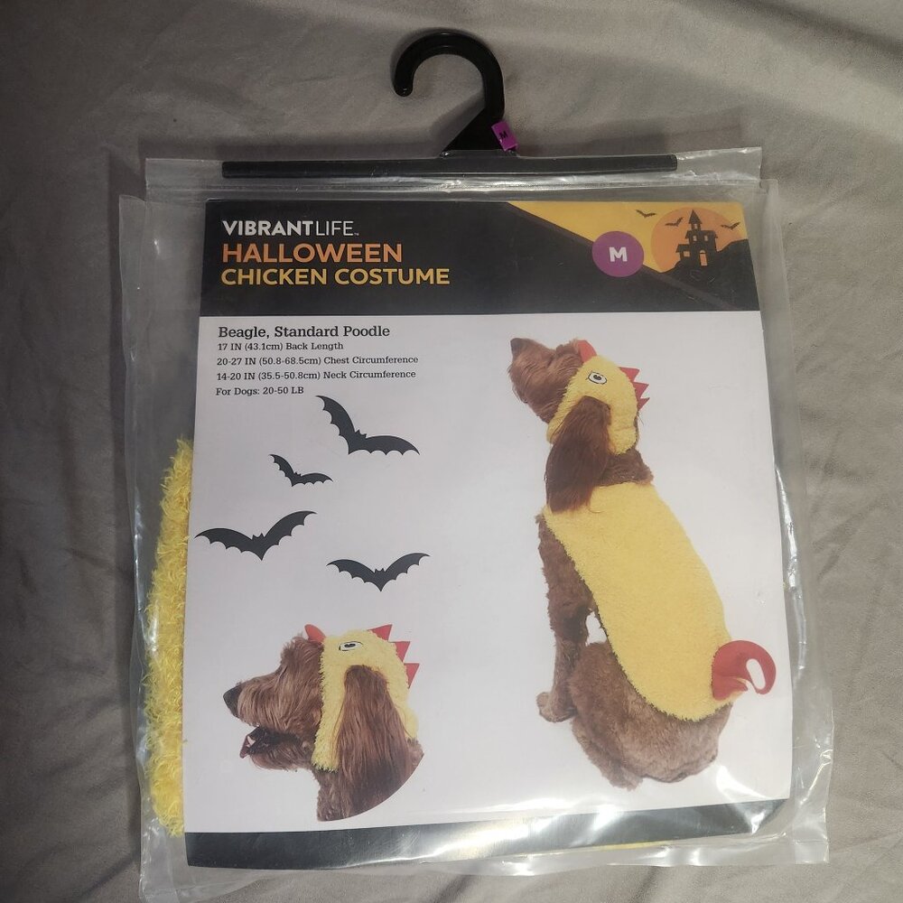 Halloween Chicken Costume Pet Size Medium Dogs 20-50 lb